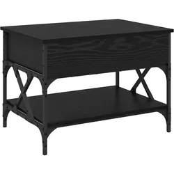 vidaXL Couchtisch Schwarz Eichen-Optik 70x50x50cm Holzwerkstoff