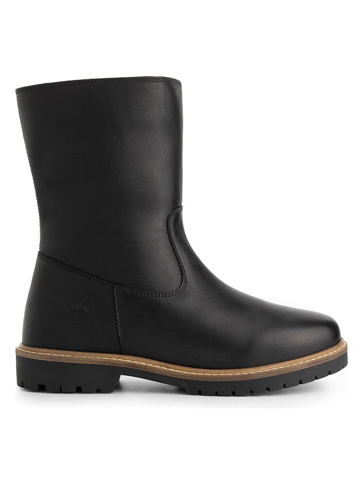 TRAVELIN' Leder-Boots "Bjornstad" in Schwarz - 38