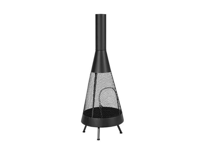 Feuerschale „Illinois“ Ø 50 x 138 cm Schwarz Bizzotto
