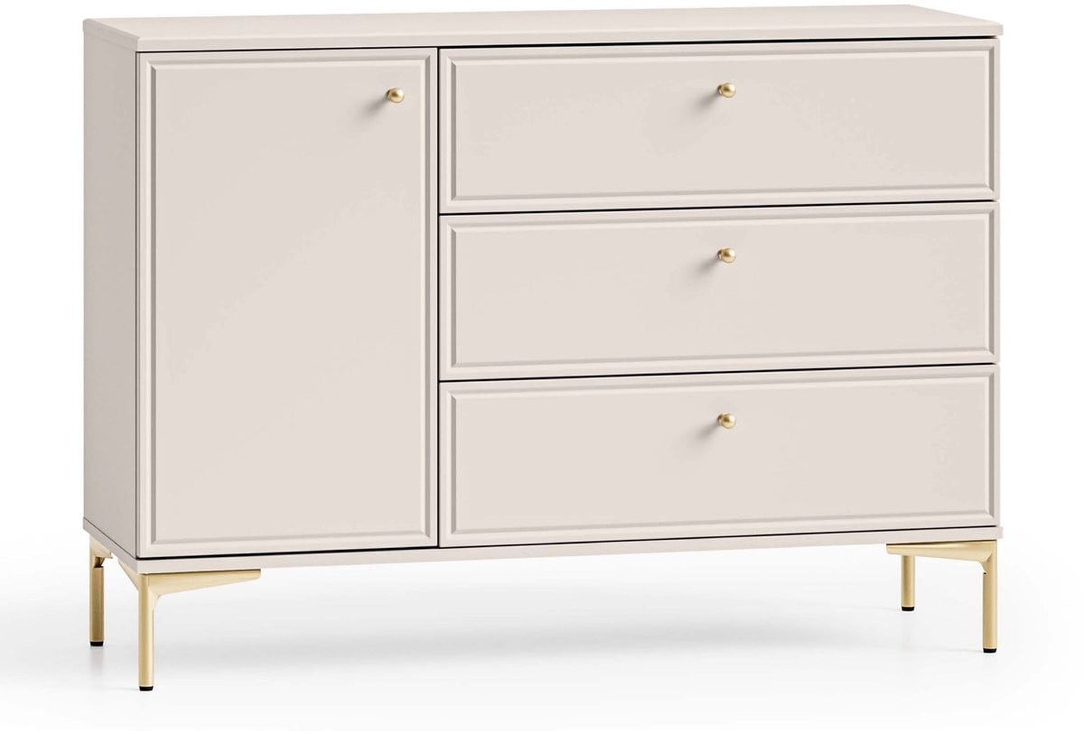 Selsey Sandro Dressoir - Kasjmiergrijs - Breedte: 118 cm