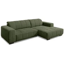 SOMETA Ecksofa Alvin Stoff Grün