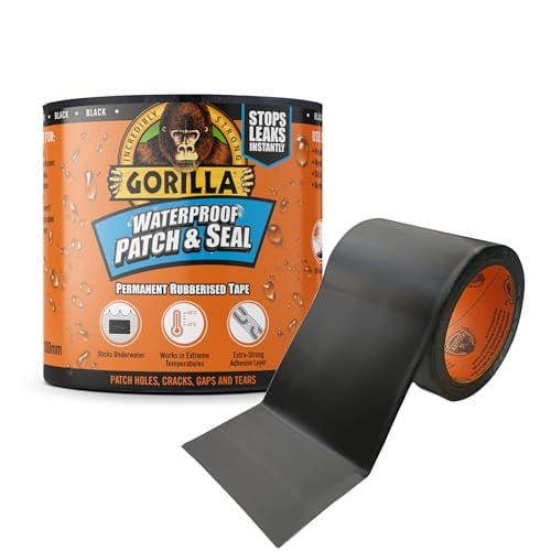 Gorilla Waterdichte Patch & Seal Tape Zwart 3m