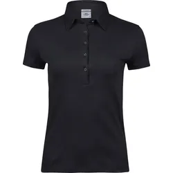 Tee Jays Damen Pima Baumwoll Polo 1441 black M