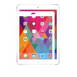 Moshi iVisor XT Bildschirmschutz für iPad Air/ iPad 9.7" Weisser Rahmen (1 Stk., Apple iPad Air 2013, Apple iPad Air 2014), Tablet Schutzfolie