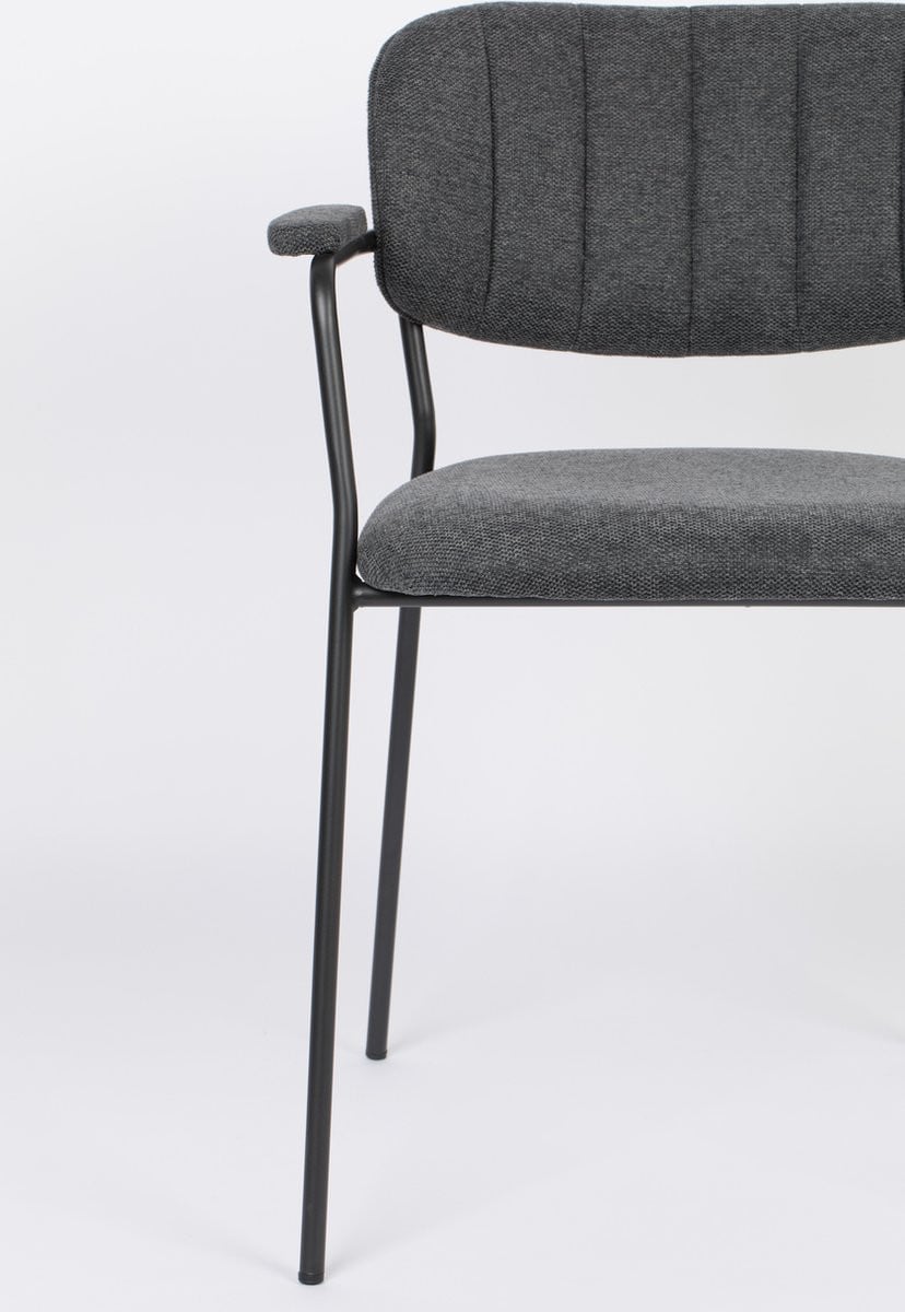 Anli Style Armchair Jolien Zwart/Donkergrijs