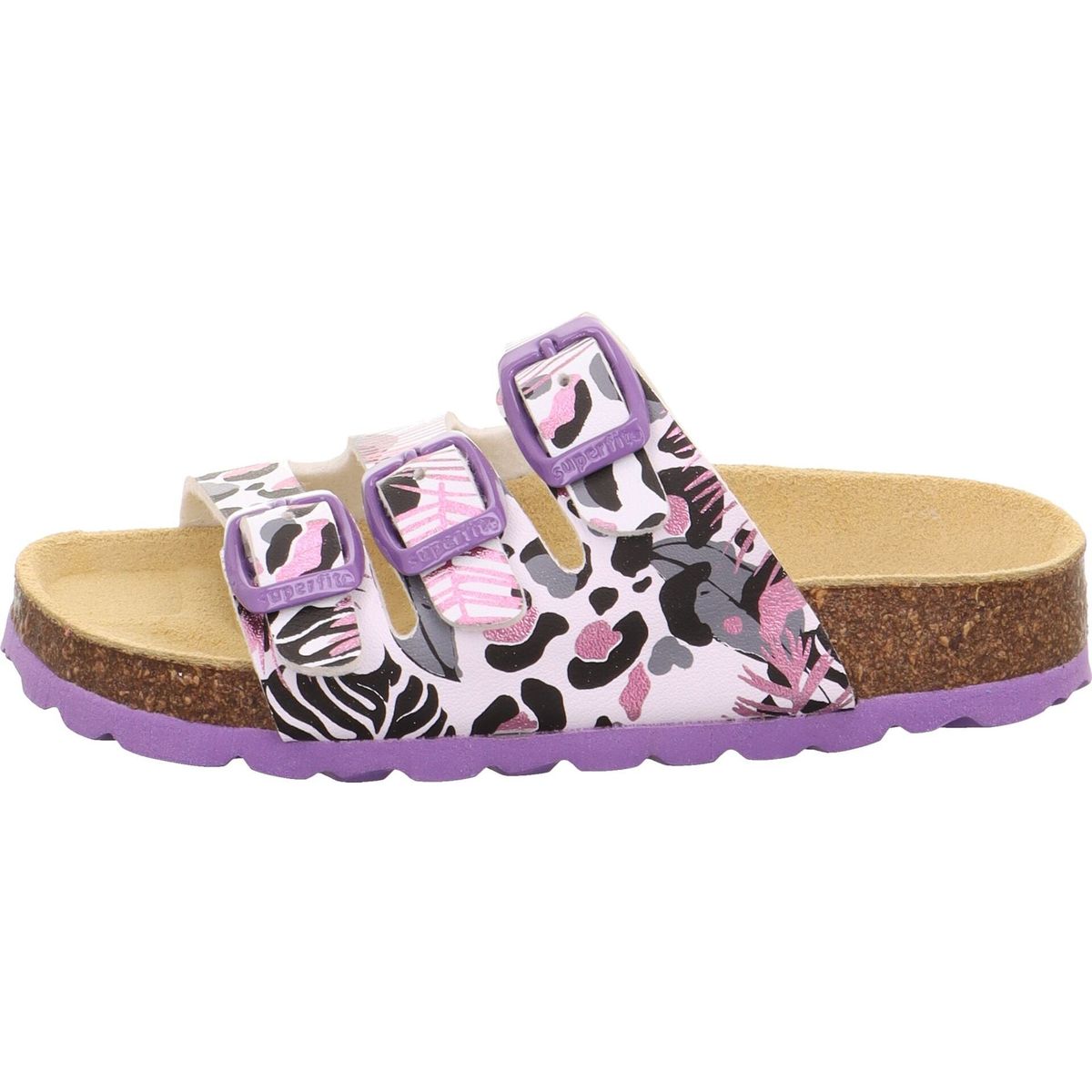Superfit Fussbettpantoffel weiss/mehrfarbig (1110) 41 1-800113-1110-41