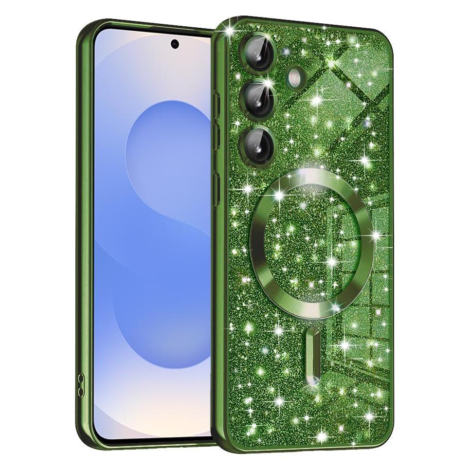 Techsuit - Luxury Glitter MagSafe - Samsung Galaxy S25 - Deep Green (Samsung Galaxy S25) (56363152)