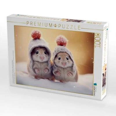 CALVENDO Puzzle Ein Motiv aus dem Kalender 'Ein Jahr im Leben von Familie Maus' | 1000 Teile Lege-Größe 64x48cm Foto-Puzzle für glückliche Stunden