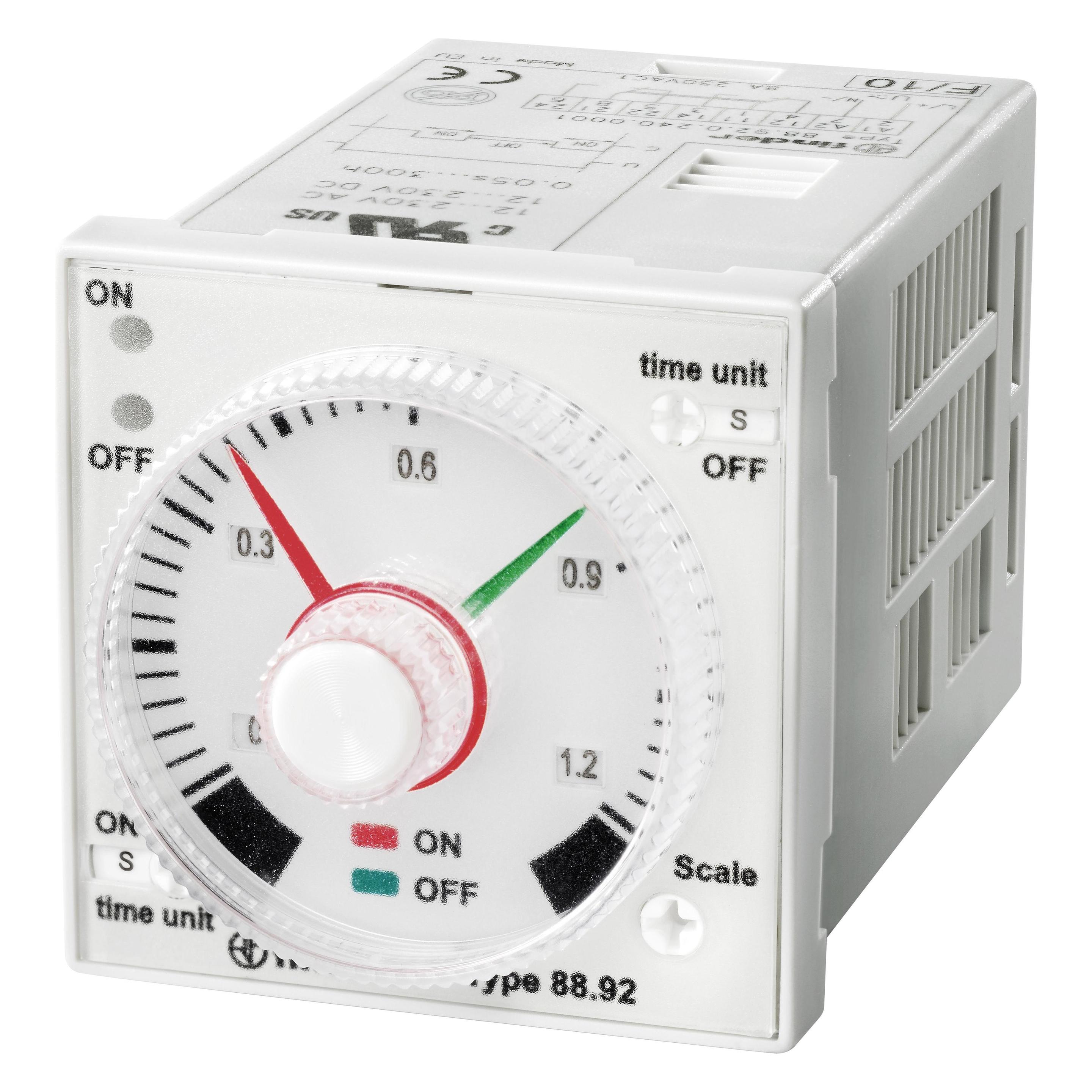 Finder 88.92.0.240.0000 Zeitrelais für Frontaufbau 1 St. Zeitbereich: 1.2 - 10 (889202400000)