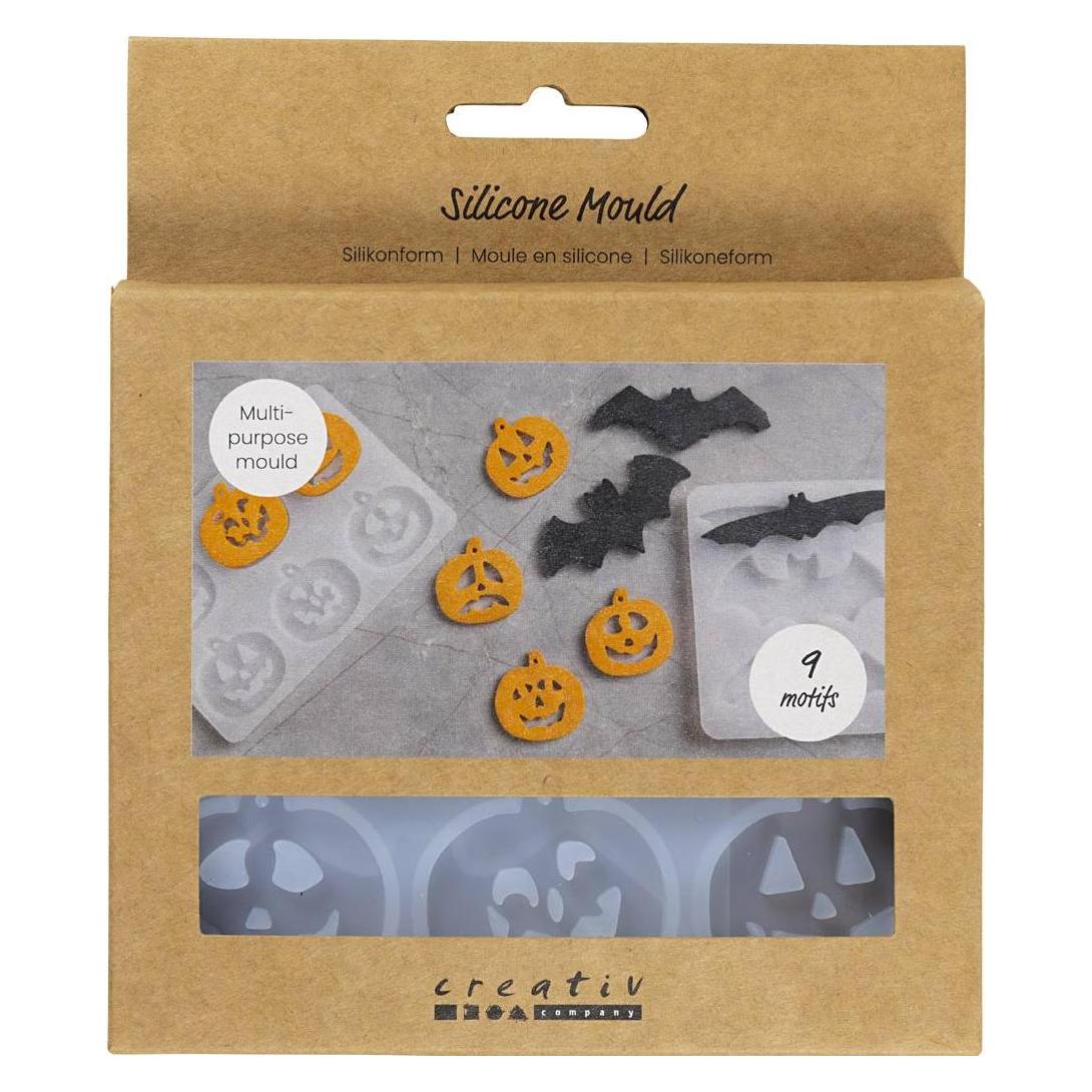 Creativ Company Silikonformen Halloween, Assortiert: Nein (8 x 1.50 x 0.50 cm) (371403)