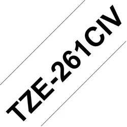 Brother, Beschriftungsband, Label-Making Tape Black On (3.60 cm, Schwarz, Weiss)