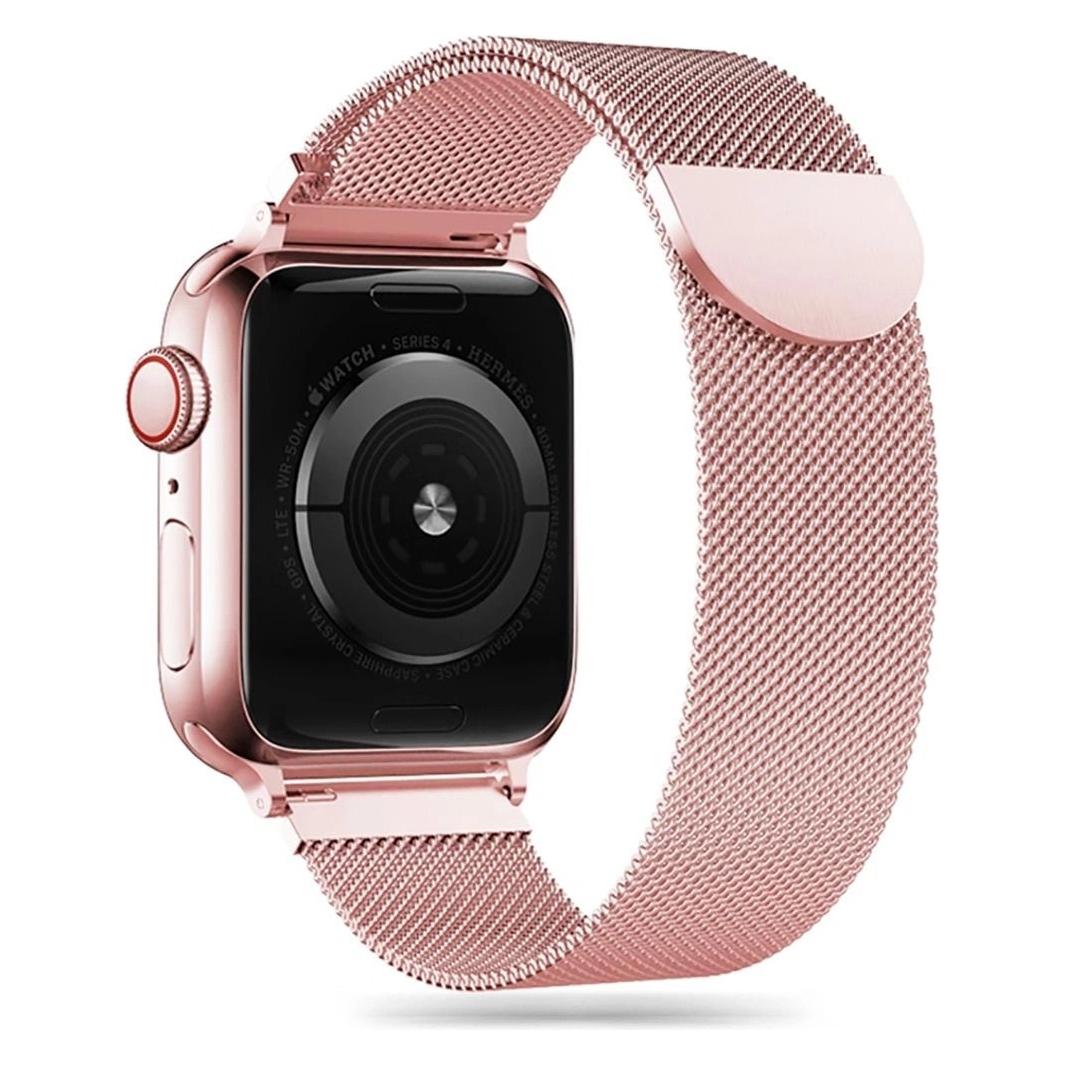 Tech Apple 1/2/3 Smartwatch-Armband, rosa Farbe, 42 mm (Edelstahl) (99245429)