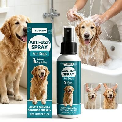 Happy Pet Pantry Dog Itch Relief Spray Soothing Pet Skin Care & Moisturizing Treatment 120ml Dog Itch Relief Spray Soothing Pet Skin Care & Moisturizing Treatment 120ml