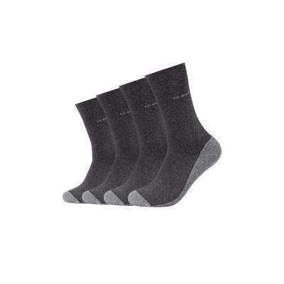 Socken CAMANO "ca-soft", Herren, Gr. 35-38, grau (anthrazit, meliert), Baumwollmischung, mehrfarbig, meliert, normal, Socken Socken, mit leichter Polsterung