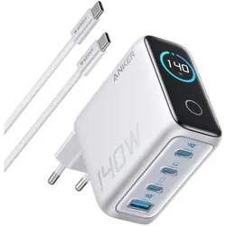 Anker Zolo GaN Fast Charger (140 W, 4 Ports), USB Ladegerät, Grau