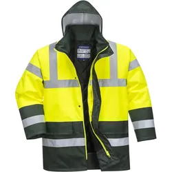 Warnschutz Winterjacke "S466" Kontrast Traffic - S - gelb/grün