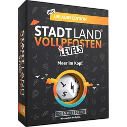 Denkriesen Stadt Land Vollpfosten Levels Urlaubs Edition Kartenspiel 4 Level Wortspiel