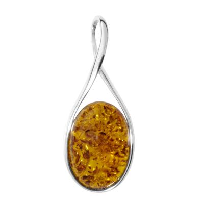 Kettenanhänger OSTSEE-SCHMUCK "Ostsee-Schmuck Anhänger Jody Anhänger Jody", weiß, Schmuckanhänger, Damen, 42 x 17mm, Silber 925 (Sterlingsilber), 5,3 g, Kettenanhänger