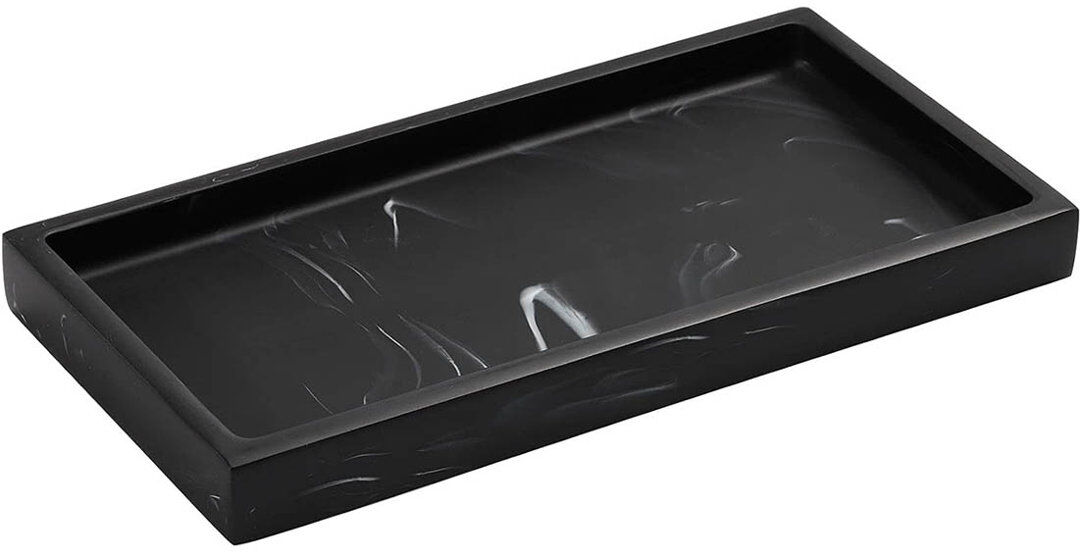 Ivy Bronx Tray Ink Black 20cm W x 10cm D x 1.9cm H