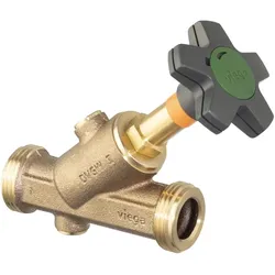 Viega, Ventil, Easytop-Schrägsitzventil (Freistromventil) Siliziumbronze, G-Gewinde, Modell 2237.3 DN: 15 G: 3⁄4