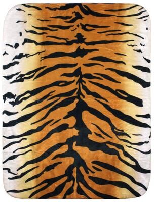 College Covers Tiger Print Throw Blanket