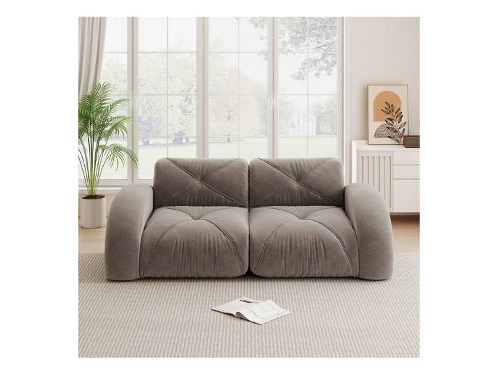 Celya Sofa Rahmenloses modulares Sofa, keine Montage erforderlich, komfortabler Chenille-Stoff, rutschfestes Design, geeignet für Wohnzimmer