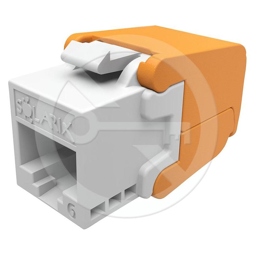 Solarix CAT6 UTP SXKJ-6-UTP-WH-SA self-tapping keystone Component Level and 4PPoE certification (Keystone Modul) (SXKJ-6-UTP-WH-SA)