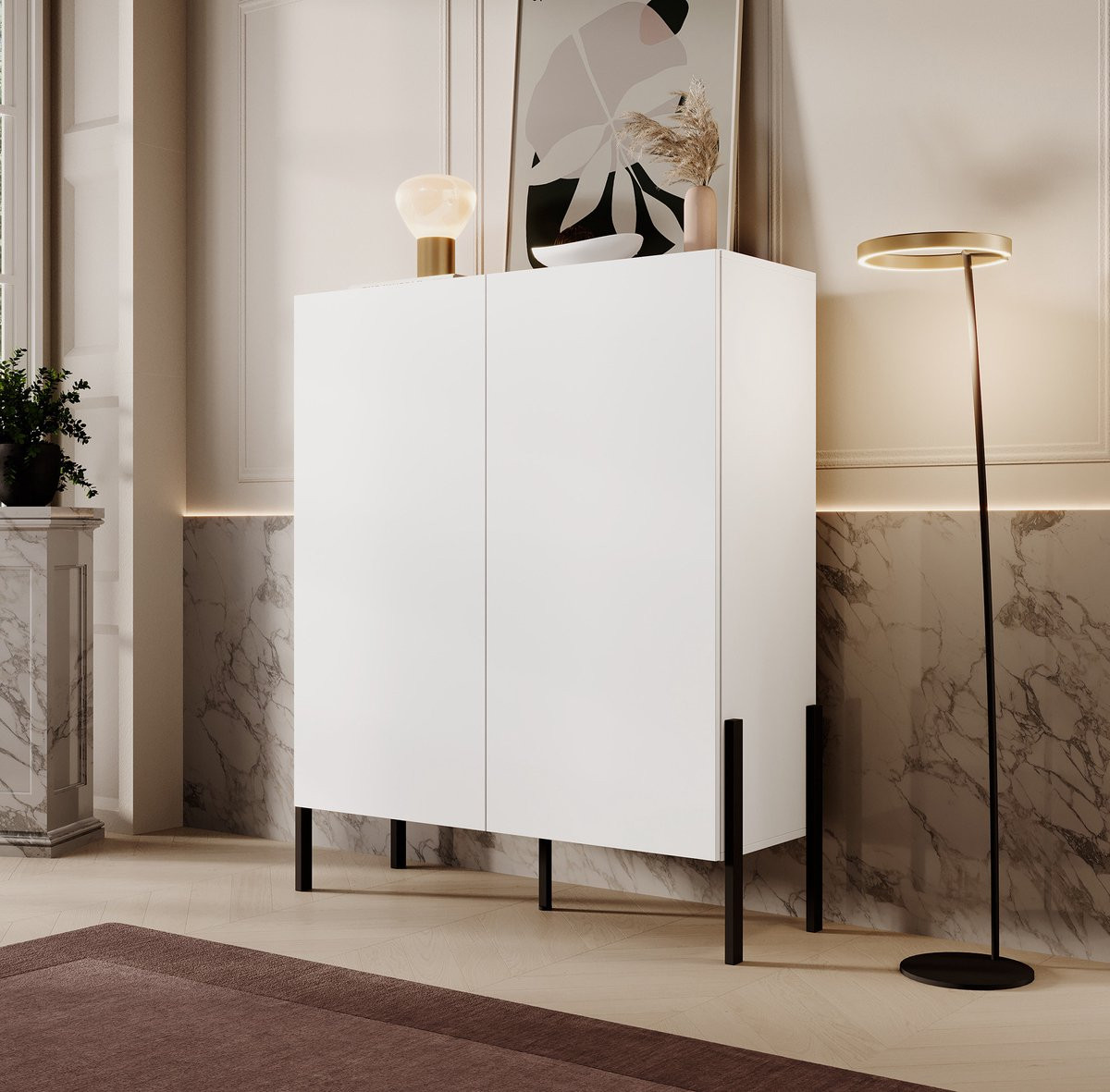 Meubella Dressoir Jordy Wit 114 cm