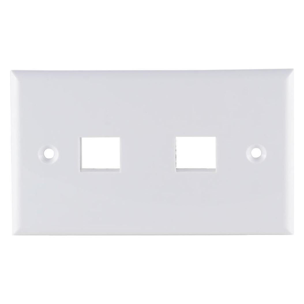 Shiverpeaks S/CONN maximum connectivity Netzwerk Adapter-Keystone Anschlussfeld, 2-fach, weiss (Keystone Modul, Netzwerk Zubehör) (08-10111)