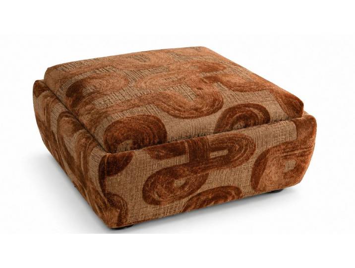 JVmoebel Hocker Pouff Braun Quadratisch Stil Modern Wohnzimmer komfortabel praktisch (1 St., 1-tlg)
