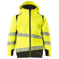 MASCOT Hard Shell Jacke für Kinder ACCELERATE SAFE Hi-vis Gelb / Schwarz 116 - 19901-449-1709-116 - Hi-vis Gelb / Schwarz