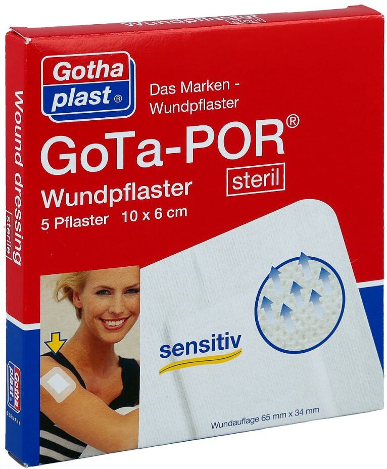 Gota-por Wundpflaster steril 60x100 mm