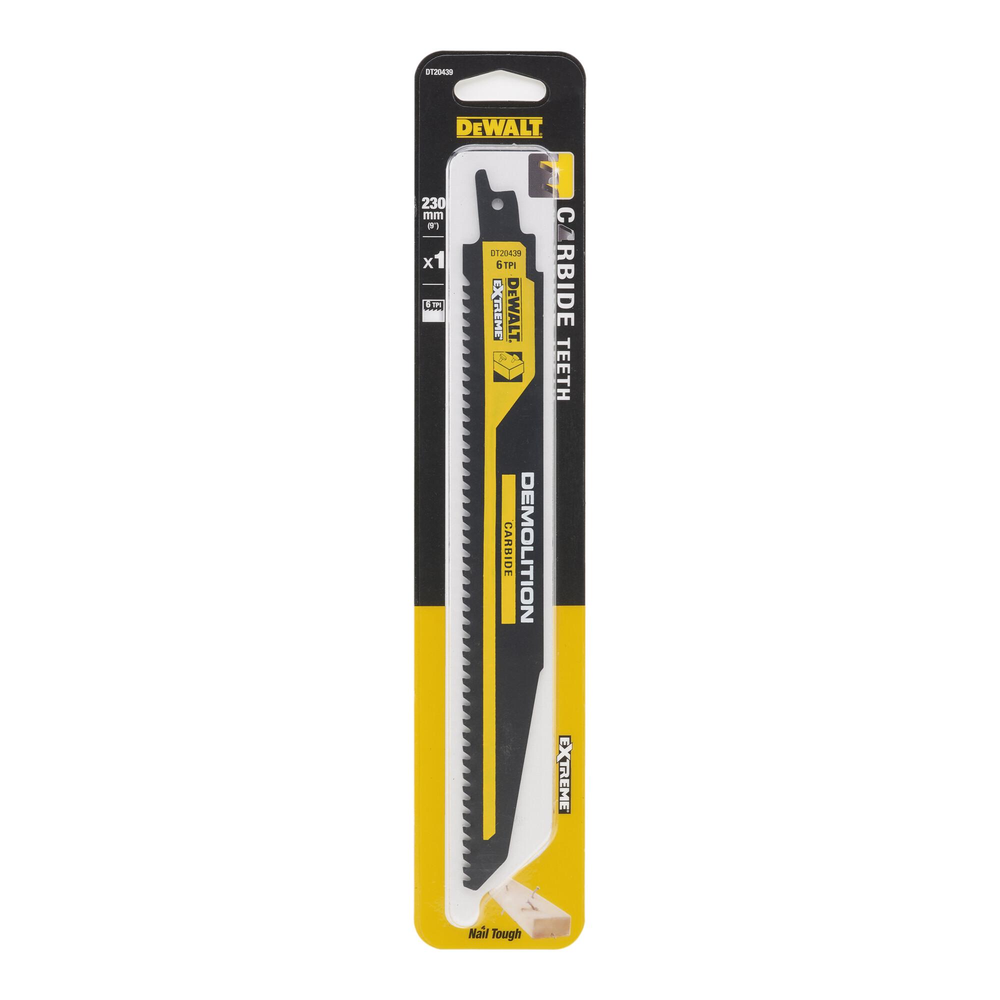 DEWALT Carbide Säbelsägeblatt Holz 230mm (DT20439-QZ)