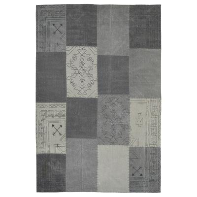 Teppich KAYOOM "Lyrical 210", bunt (multi, grau), B:120cm H:13mm L:170cm, Baumwolle, Teppiche, Teppich, Handgefertigt, hochwertig verarbeitetes Unikat im Antik-Design