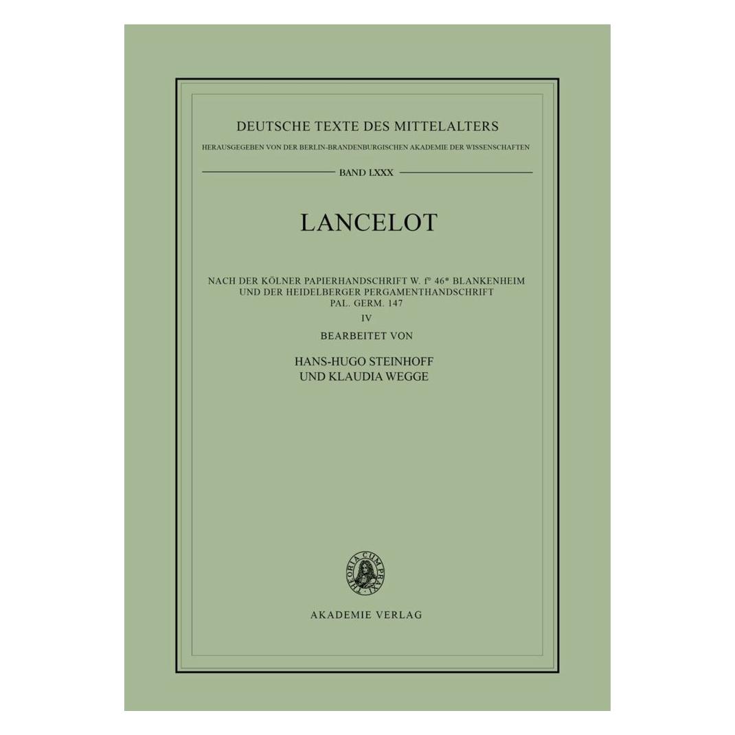 Akademie Lancelot (Deutsch, Hardcover, Hans-Hugo Steinhoff, Klaudia Wegge) (55188466)