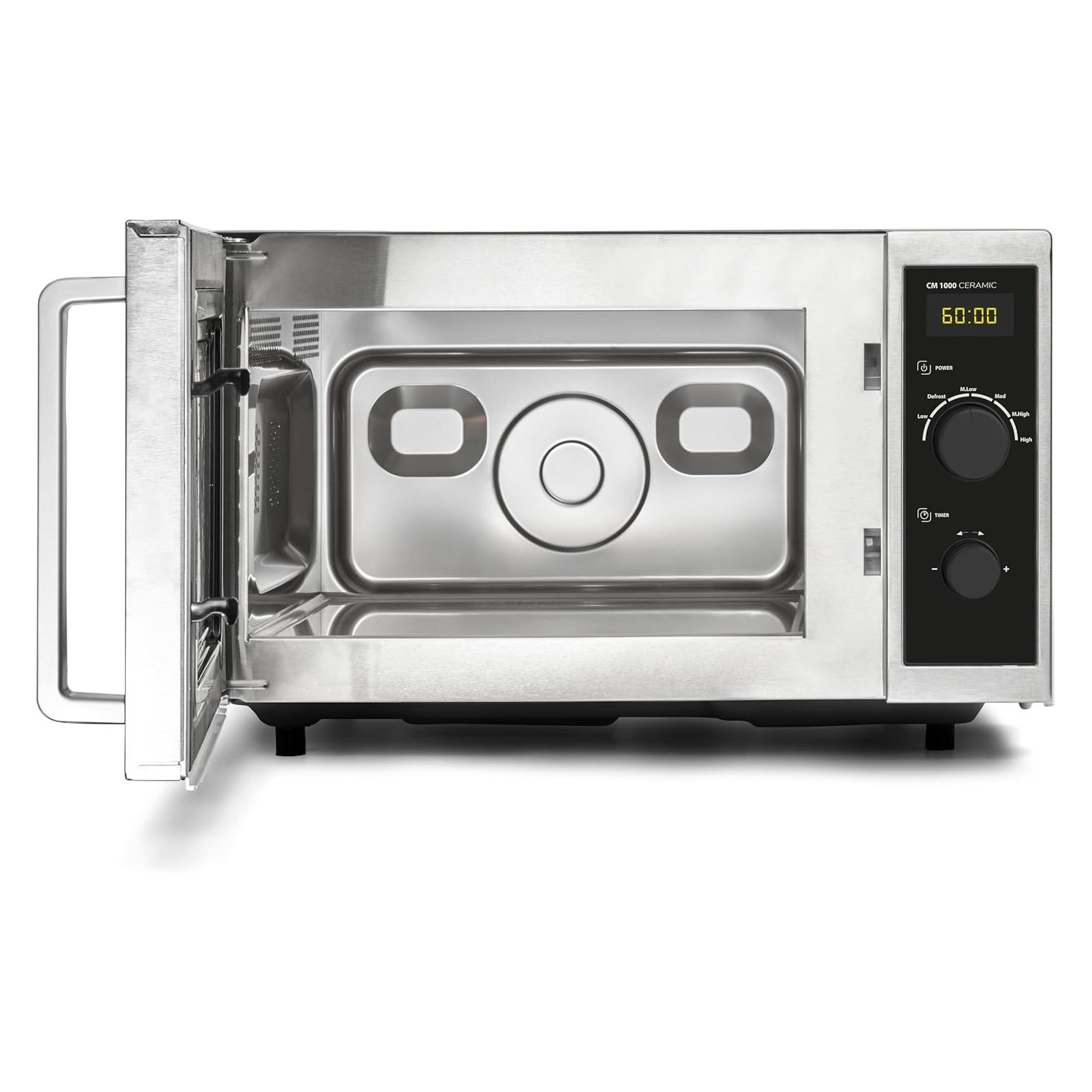 Caso Ceramic Microwave | CM 1000 | Free standing | 1000 W | Stainless Steel/Black (25 l) (3081)