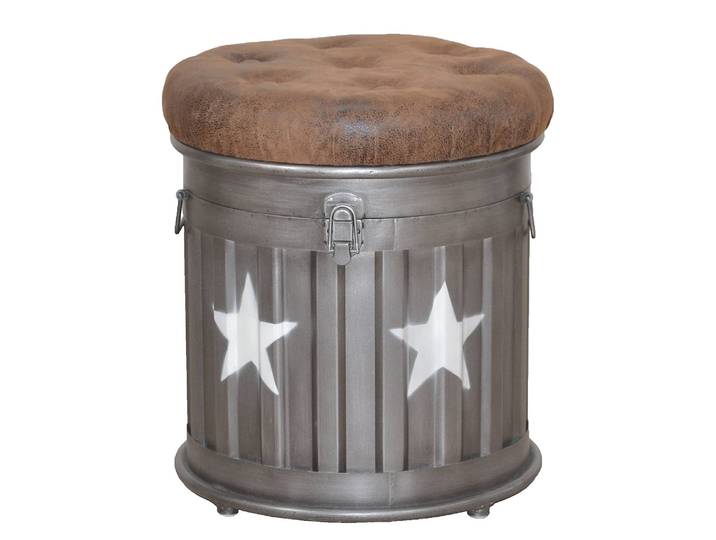 Tabouret Ø 36cm Gris