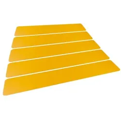 Durable Bodenmarkierung Zebrastreifen 20 x 120 cm gelb 5er-Pack gelb, 20 cm