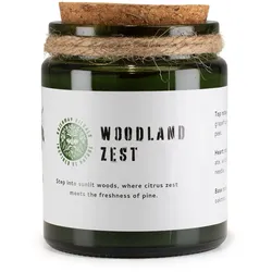 Greenman Woodwick Soy Candle - Woodland Zest