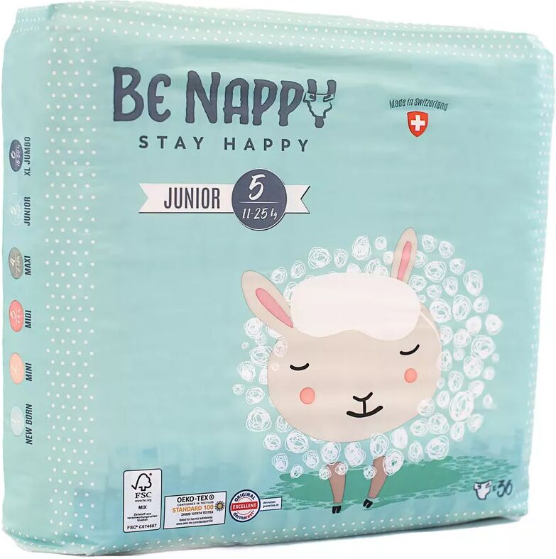 BE NAPPY - Windel Junior 11-25 kg Gr. 5, 36STK