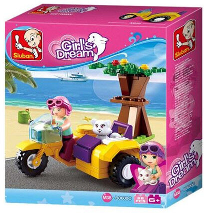 Girls Dream-Moto avec Sidecar 66 pcs - Sluban