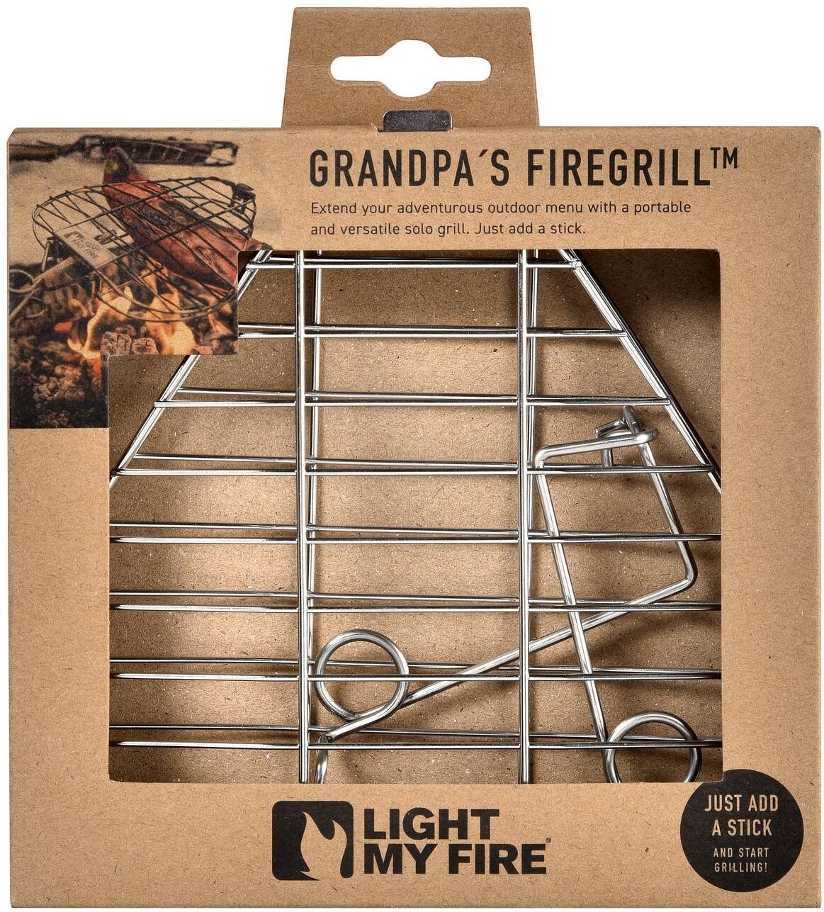 Grillrost LIGHT MY FIRE "Grandpa's Fire Grill", silber (silberfarben), Stahl, Grillroste, Grillrost, Bilder (14) LIGHT MY FIRE Grandpa's Fire Grill Grillgitter silberfarben Einheitsgröße