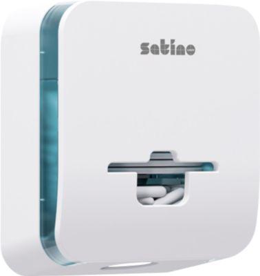 Satino Damenhygienespender FemCare HYGINITY, 3-in-1, für bis zu 160 Tampons/30 Monatsbinden, B 212 x T 251 x H 116 mm, Kunststoff, weiß