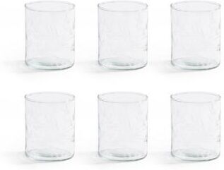 Zodax Shiraz Etched Glass Tumblers, Set of 6