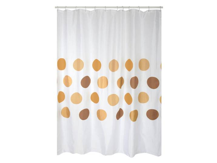 MSV Duschvorhang, Braun, Uni, 180x200 cm, antibakteriell, wasserundurchlässig, wasserabweisend, Heimtextilien, Badtextilien, Duschvorhänge