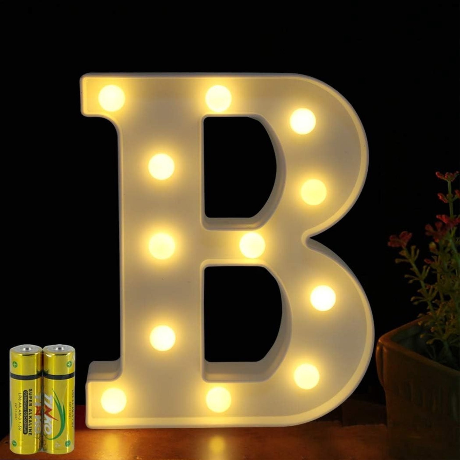 LED Nachtlamp met Verlichte Letters voor Kinderkamers en Decoratie