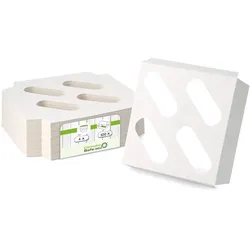 greenbox - Einlagen aus Karton für 4er Cupcake Boxen, weiß, 100 St.