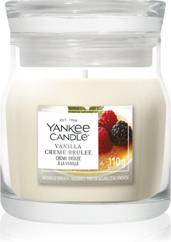 Yankee Candle Vanilla Crème Brûlée scented candle Signature 110 g