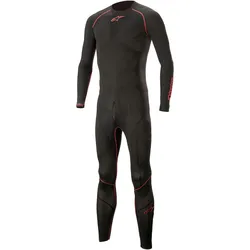 Alpinestars, Motorradkombi, Ride Tech Lite 1tlg. Unteranzug Schwarz / Rot M / L (Herren, L, M)
