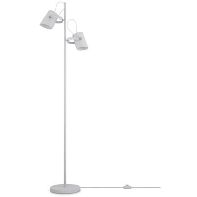 PACO HOME Stehlampe "KARL", weiß, 2, H: 162,1cm, Leuchten, mit kompatiblen Dimmer und Leuchtmittel, Stehlampe